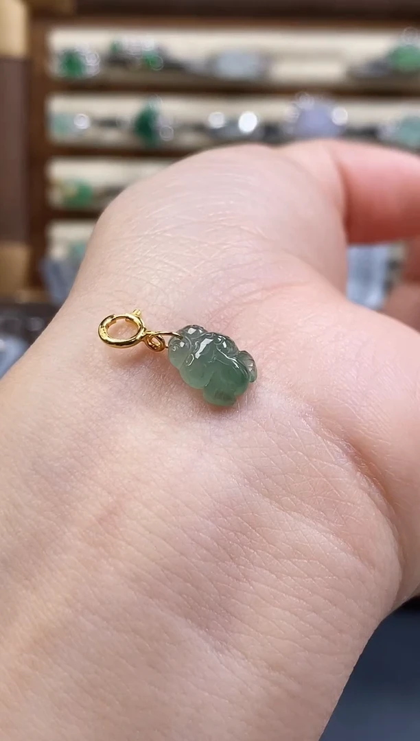 颈饰银S925镶嵌翡翠0346