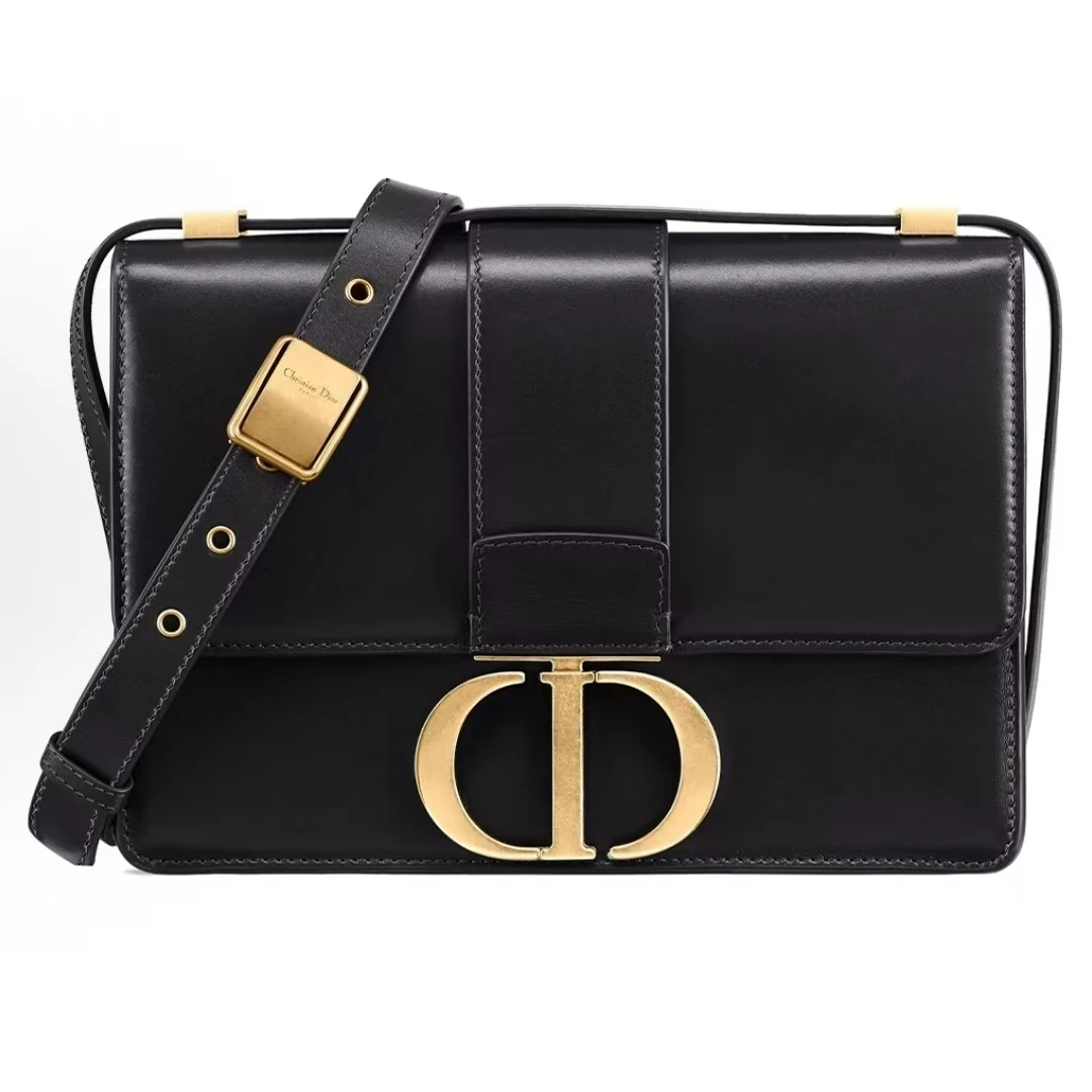 99新 DIOR/迪奥  Dior 黑金蒙田单肩包 THYX1716