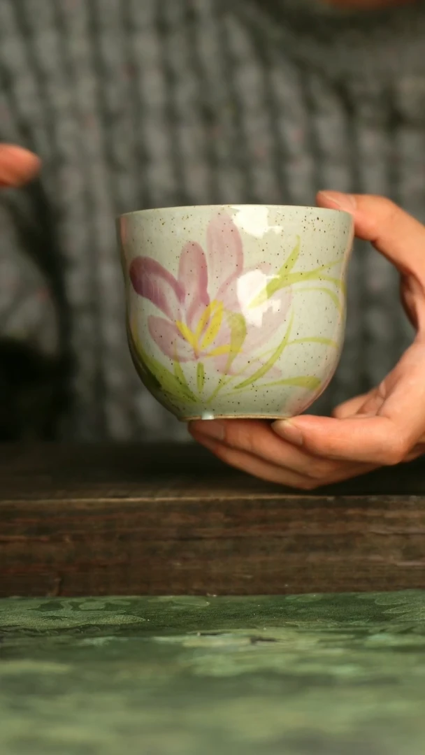 陶瓷青诗集手工手绘瓷器