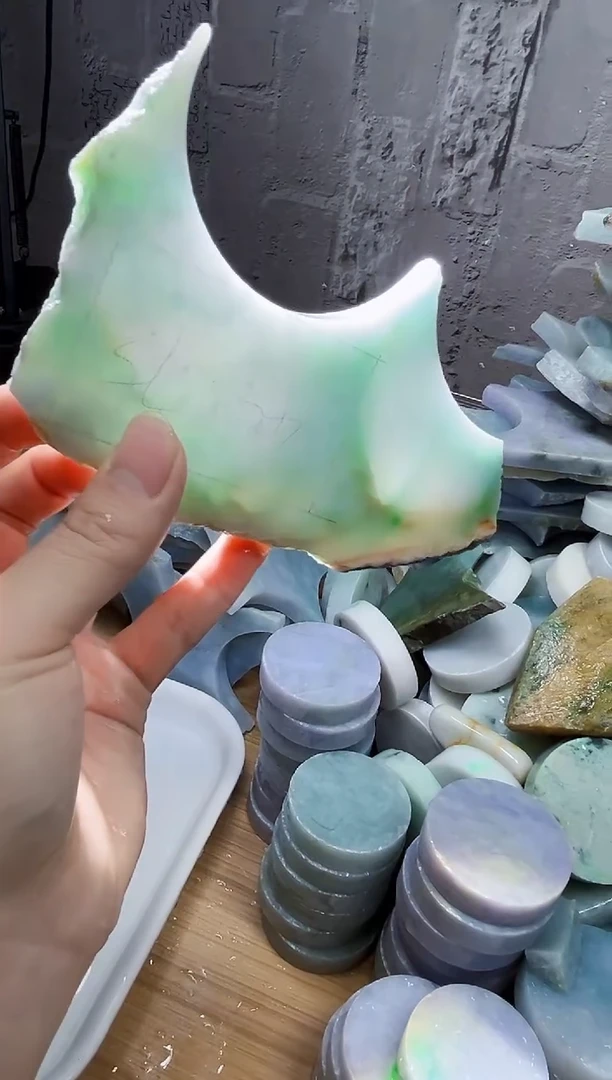 裸石翡翠天然翡翠A货玉 南 382