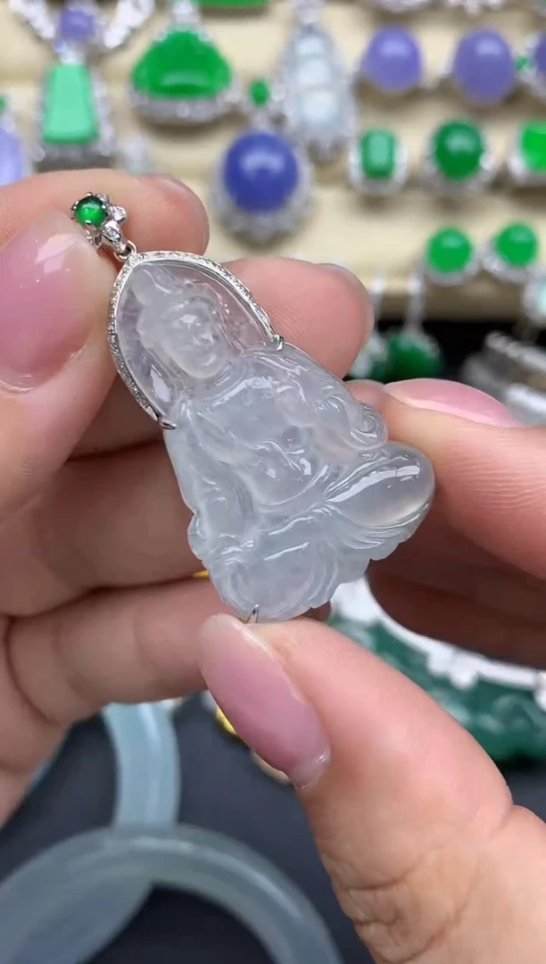 【闪购商品】翡翠颈饰18K金镶嵌370-中国好珍宝