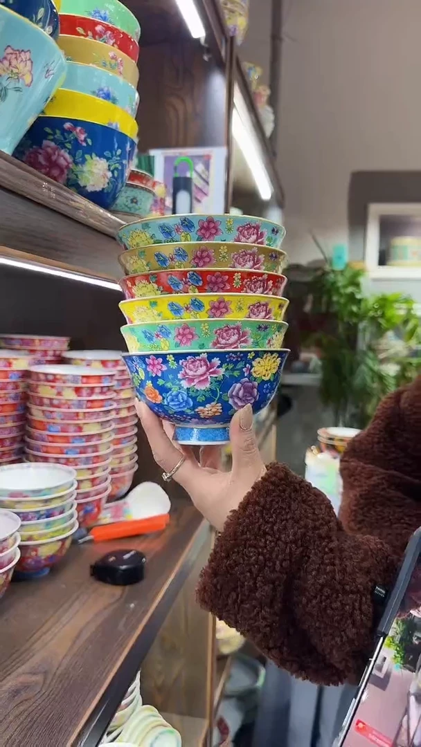 【闪购商品】瓷片5英寸饭碗6个景德镇餐具