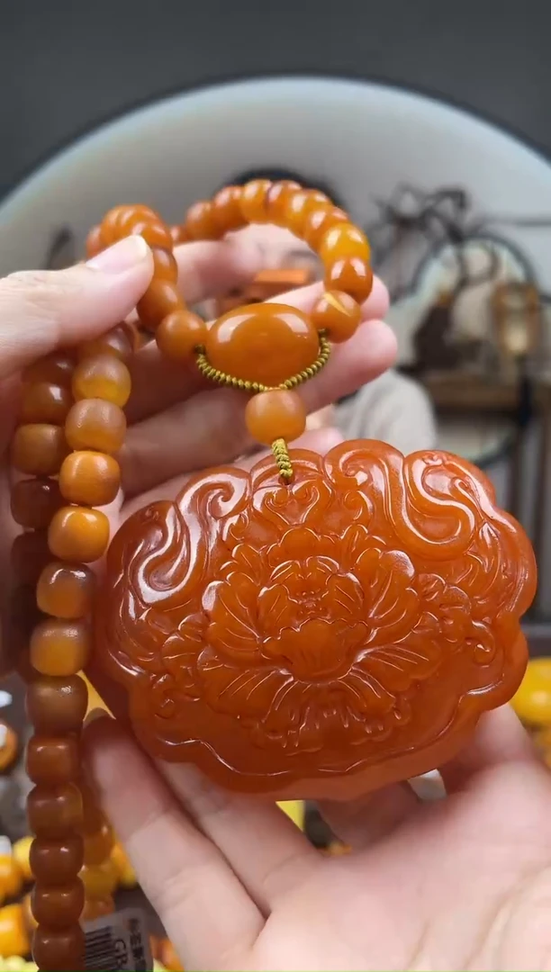 裸石琥珀未镶嵌假一赔4，多样性发货1件