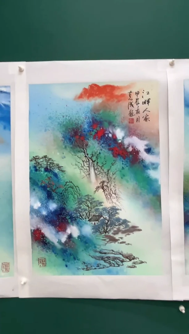 国画李克成-国画-金袍作品