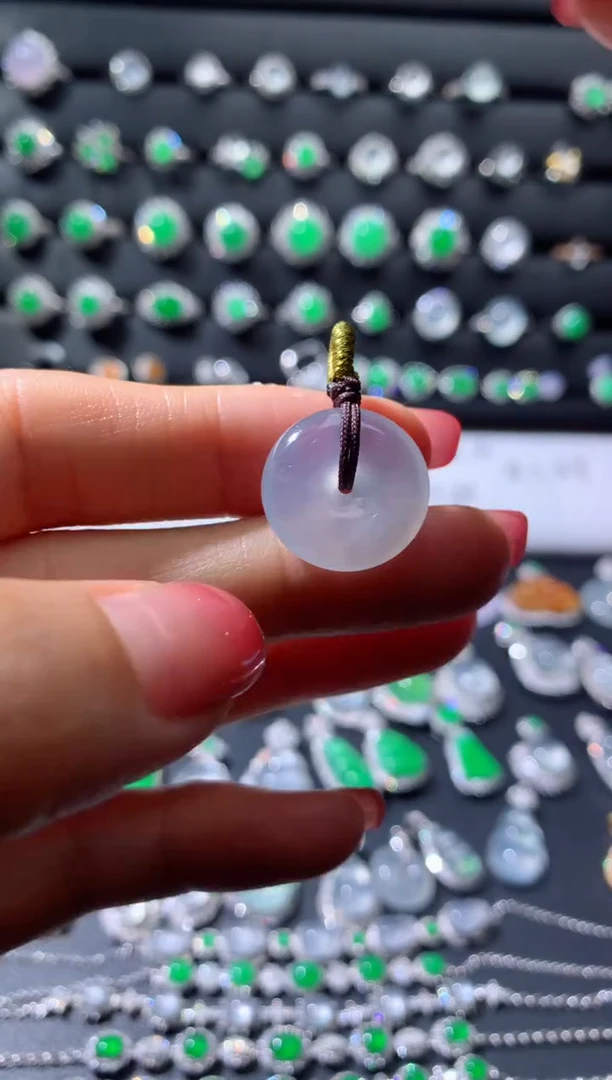 裸石翡翠天然缅甸平安扣