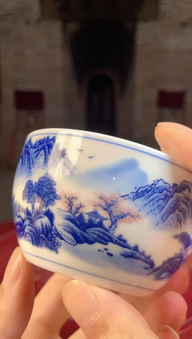 摆件陶景德镇陶瓷杯