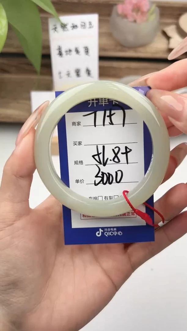 未镶嵌手镯和田玉微色差T157