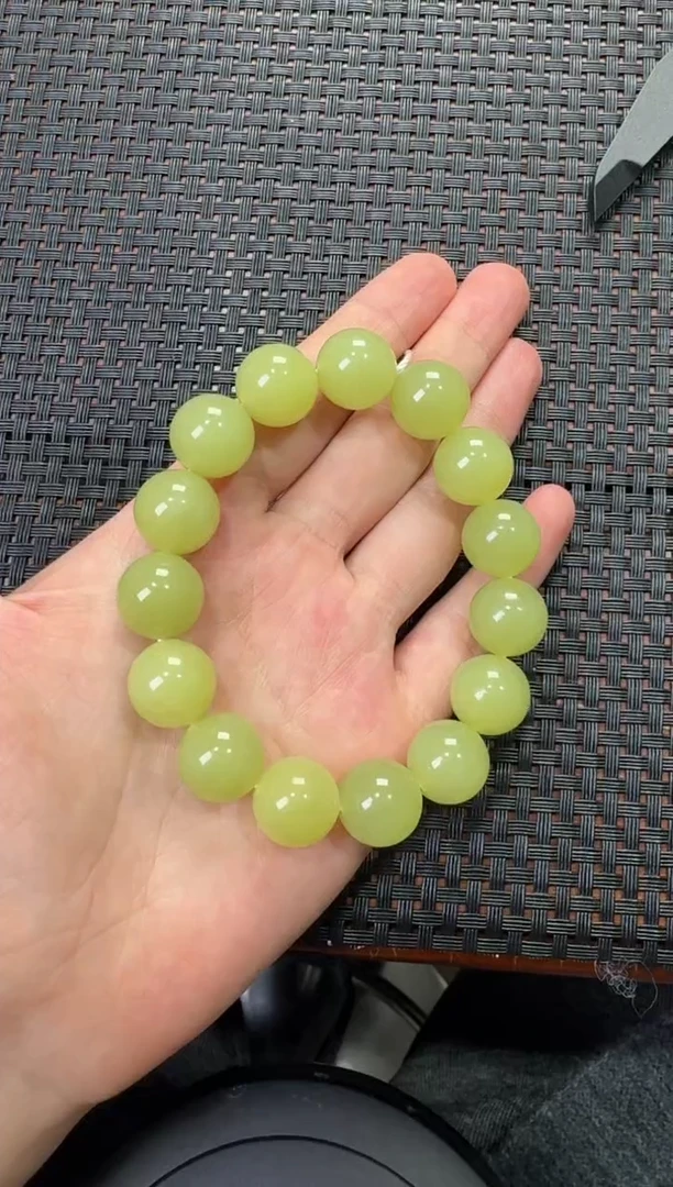 未镶嵌手串和田玉b****y新疆若羌黄口卡14