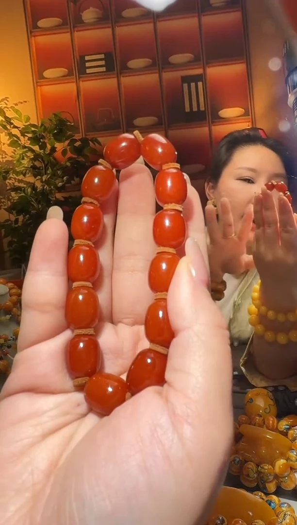 蜜蜡颈饰未镶嵌6732天然蜜蜡珠宝奇石全都保真