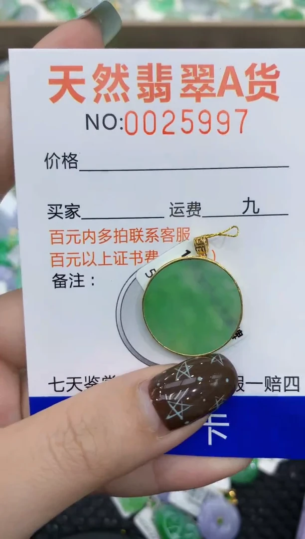 【闪购商品】翡翠颈饰18K金镶嵌11111111111