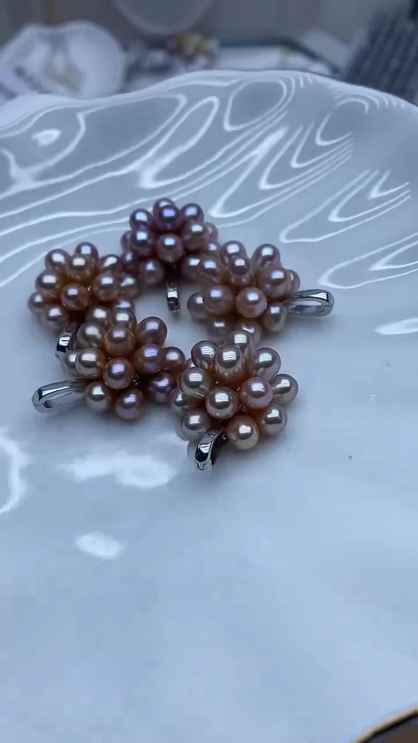 吊坠(不含链)未镶嵌淡水珍珠爆米花万能扣多样性发其一