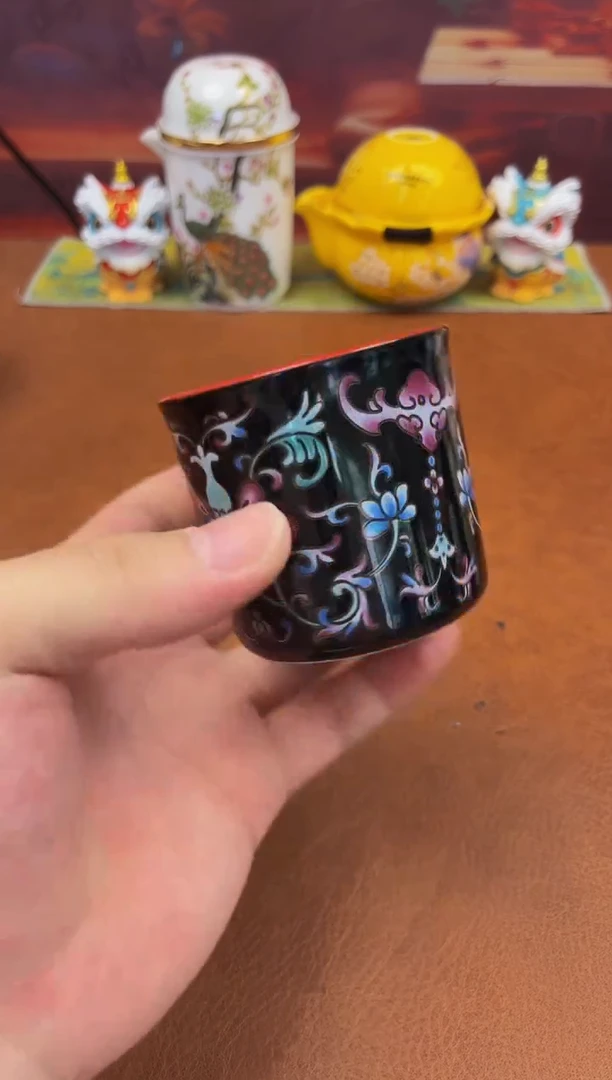 陶瓷茶具摆件旅行套组