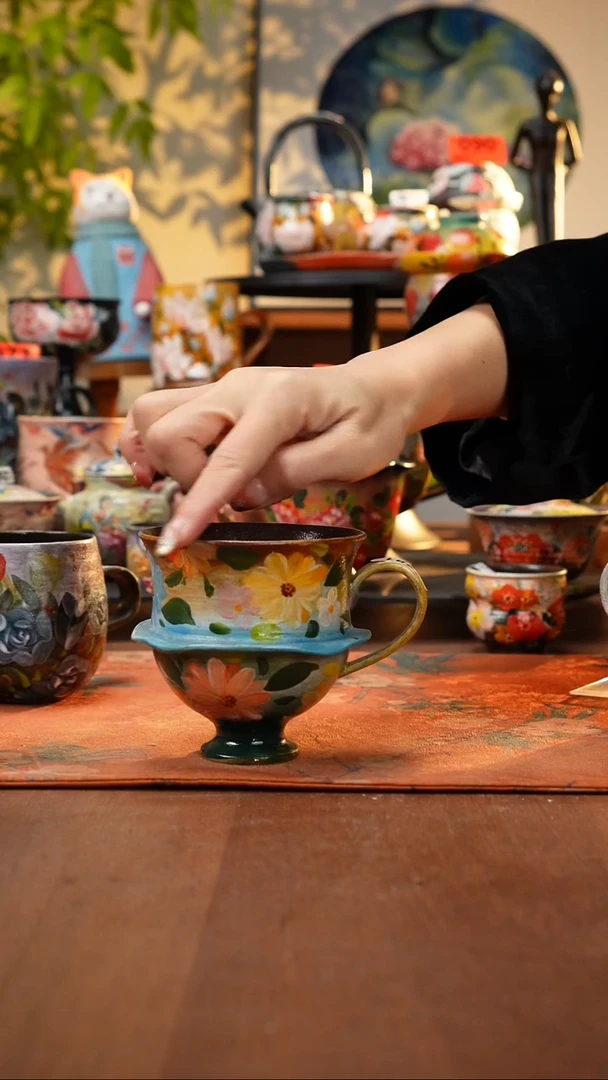 瓷片景德镇手工手绘881