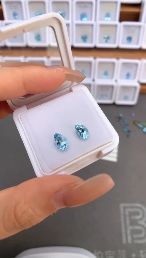 未镶嵌裸石定制海蓝宝石1.72ct
