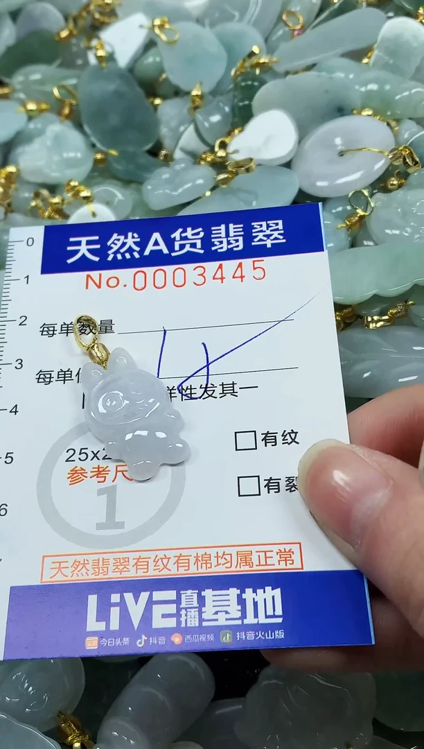 颈饰未镶嵌翡翠 纯天然a货翡翠