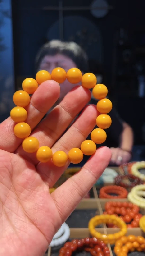 手链蜜蜡未镶嵌12+单圈