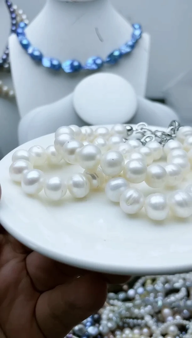 【闪购商品】淡水珍珠颈饰钛钢1