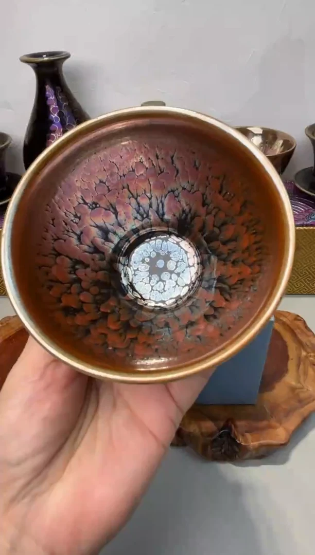 茶盏春申阁福利1只繁花樽杯
