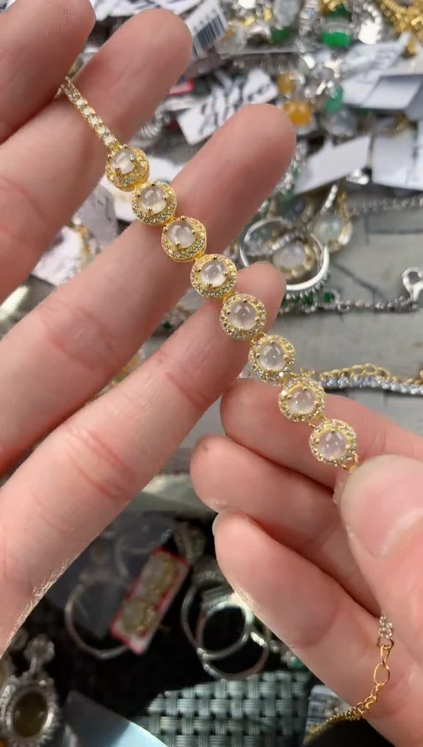 银S925镶嵌戒指翡翠777   5