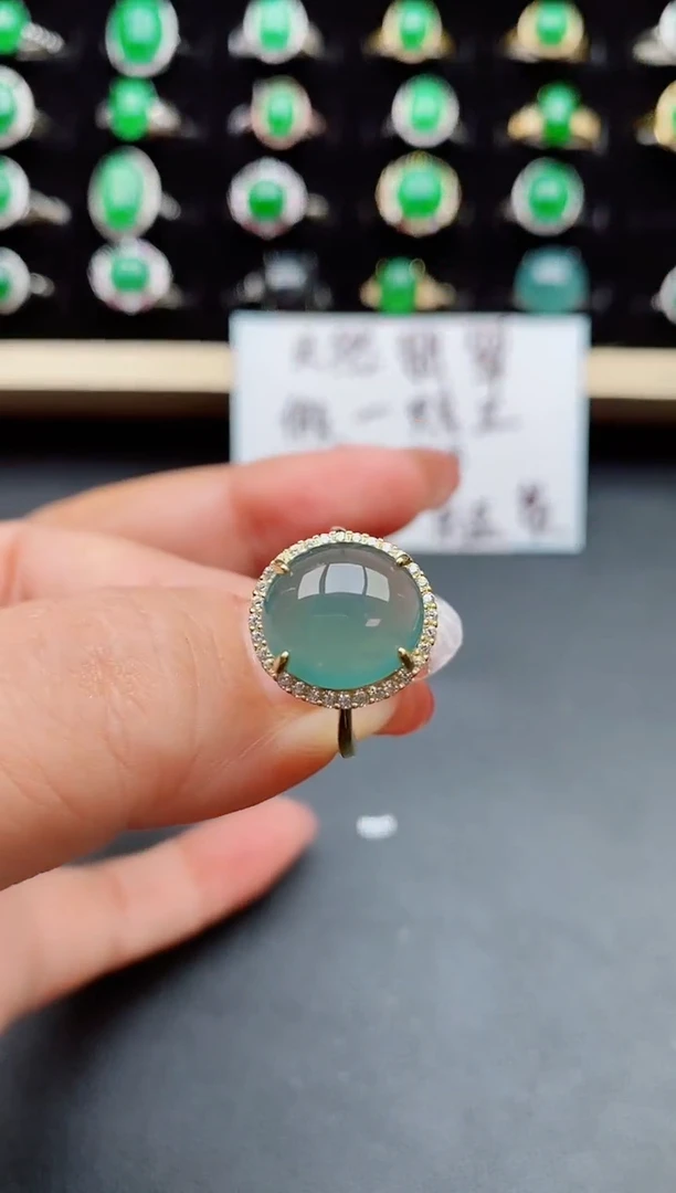 【闪购商品】翡翠戒指银S925镶嵌5080550