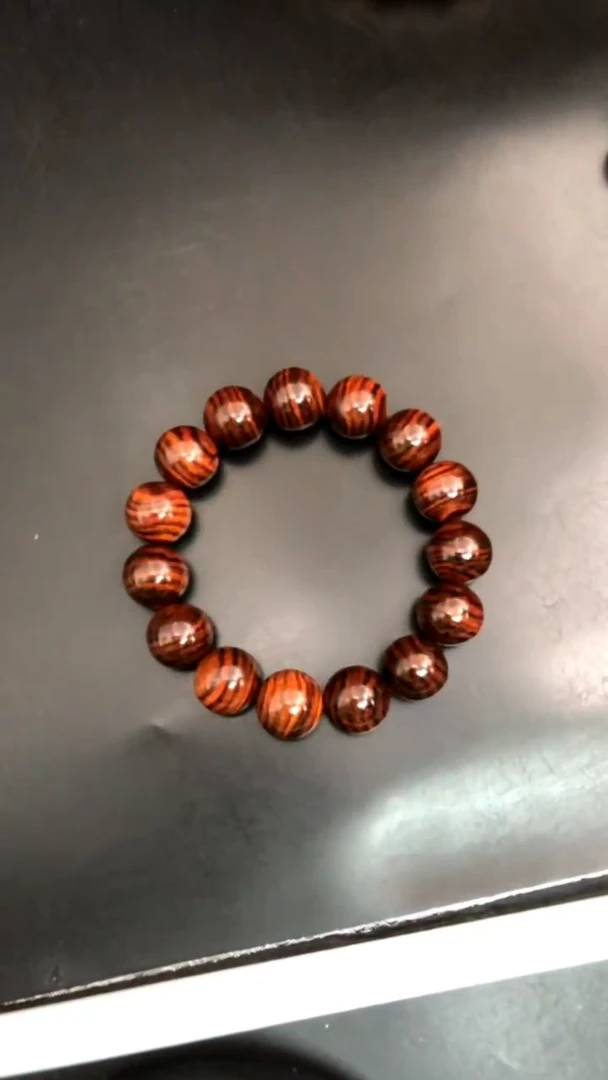 黄花梨/降香黄檀手串/手链海黄野白沙红油1.5手串