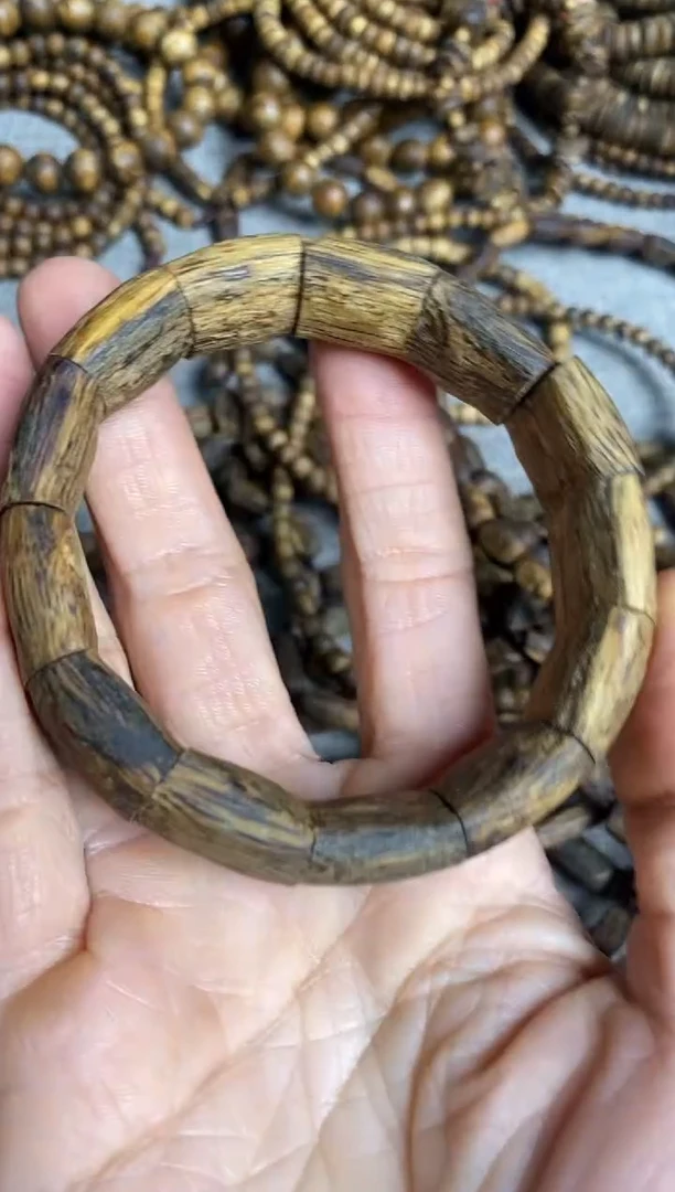 沉香手串棋楠设计款镯子单圈手串多样性发一