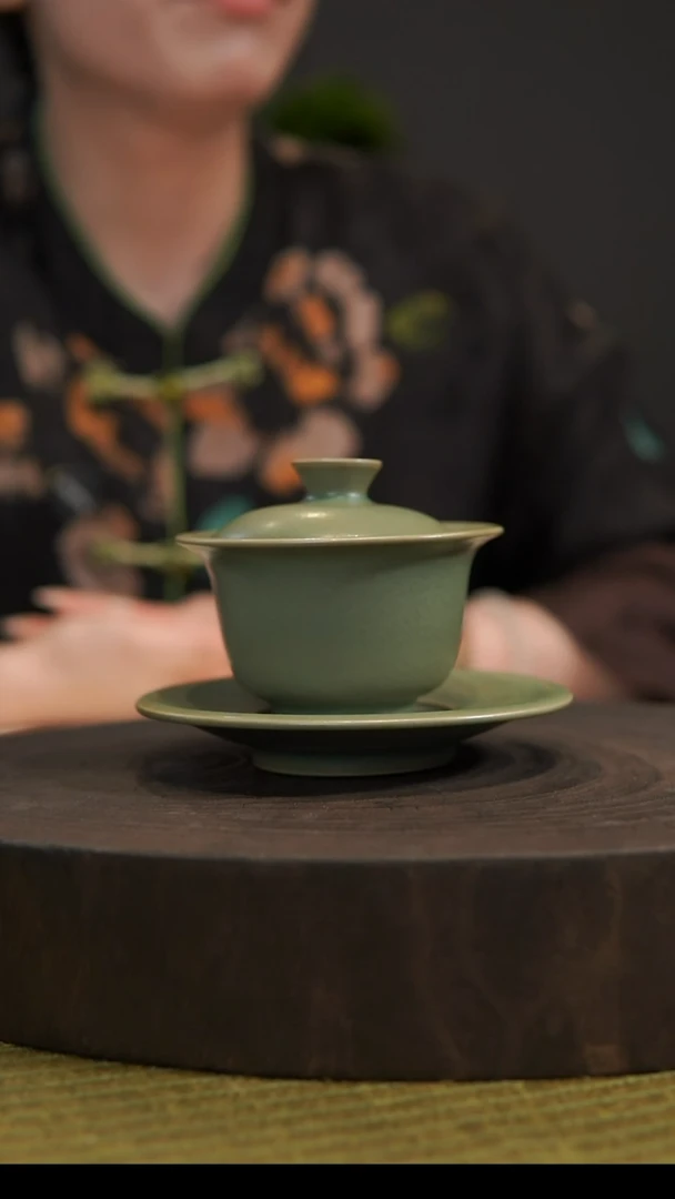 杯子静*悄小元宝盖碗 汝州原产地  原矿老釉