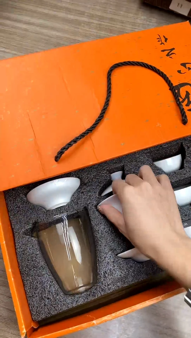 白瓷11头福杯礼盒装