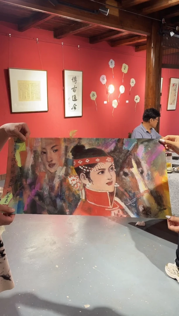 国画Y-何雨春老师绘画原作-2平尺神7同款（带荣宝斋宁波证书）