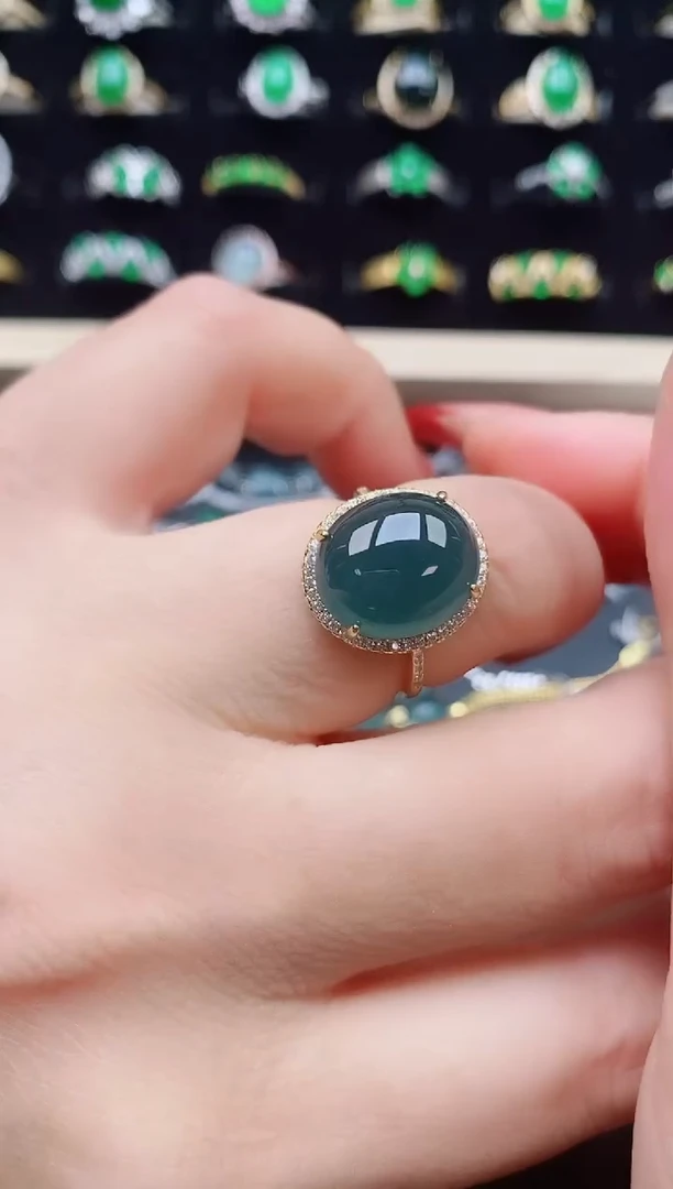 【闪购商品】翡翠戒指银S925镶嵌321321