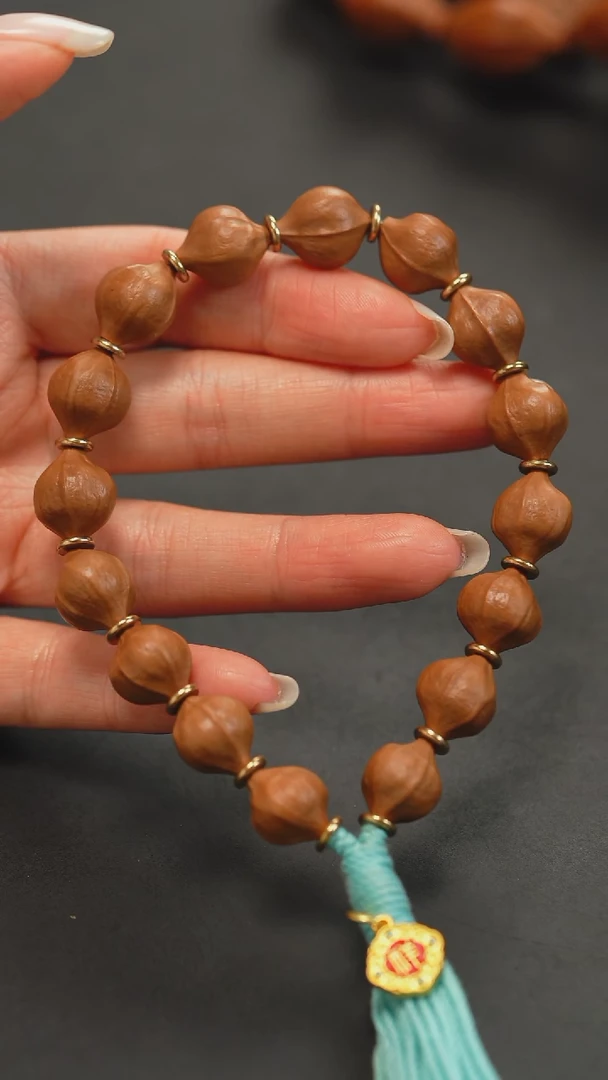 橄榄核手串1.2铁核素串