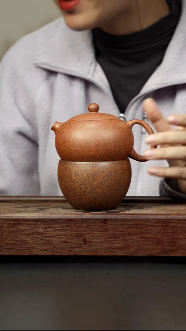 紫砂茶壶高温段泥 西施 一壶一杯