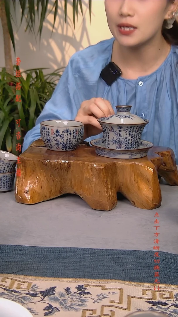 简装家用款2件套 老陶泥开片纹陶瓷茶具