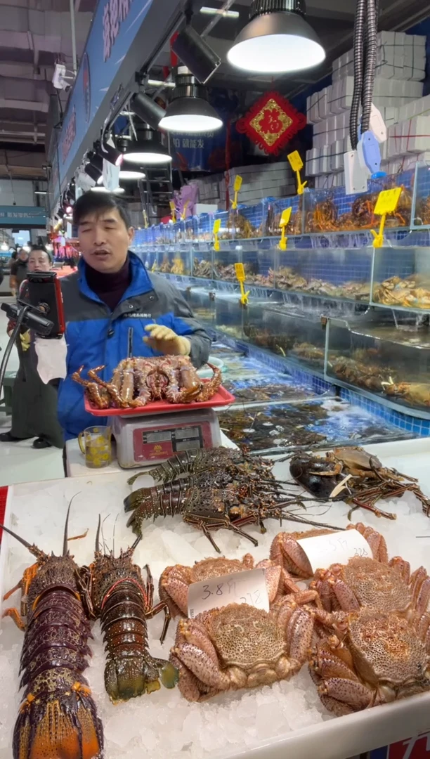 中国大陆断氧帝王蟹1只，6斤