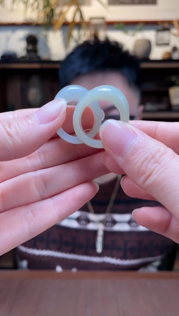 【闪购商品】和田玉指环未镶嵌21#和田玉指环QC多样性发一