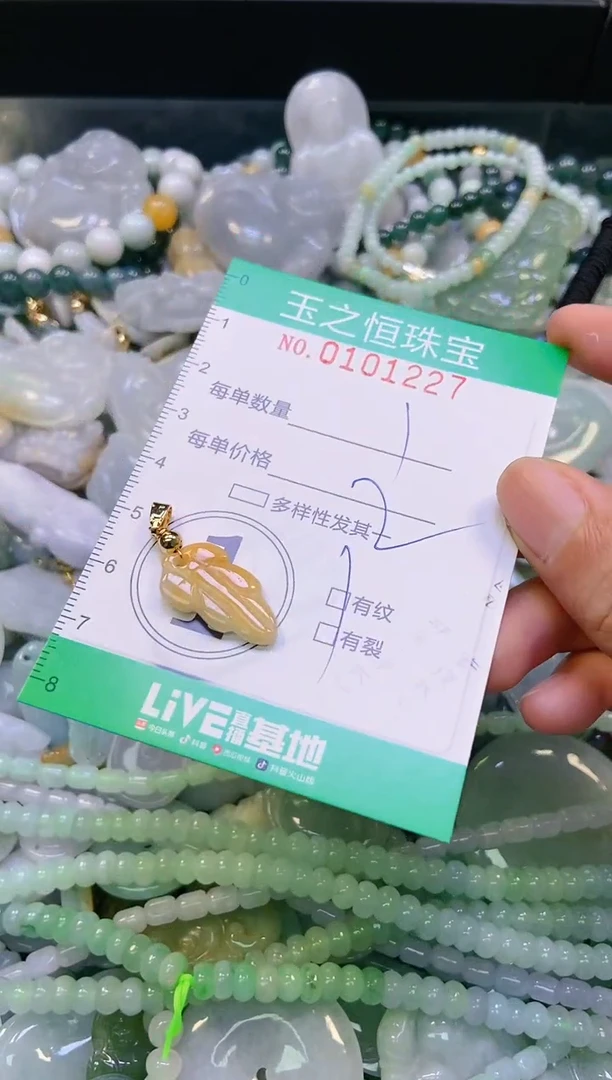 翡翠未镶嵌颈饰闪购0101227