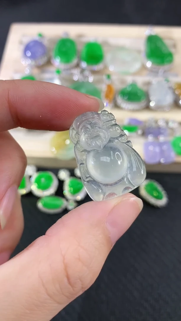 吊坠(不含链)未镶嵌翡翠财神|3980