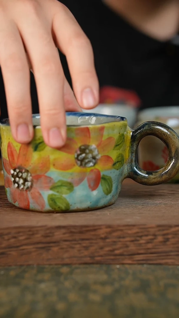 摆件泥垚手作 景德镇手工手绘器物