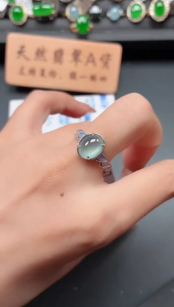 银S925镶嵌戒指翡翠1111