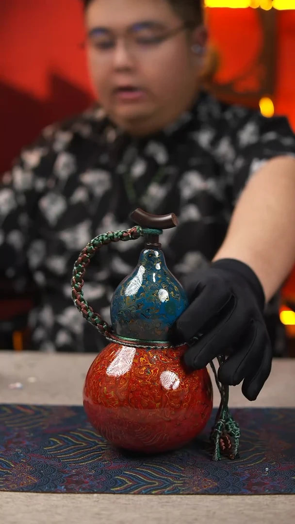 【微瑕】157号李氏漆艺葫芦精品葫芦一物一拍
