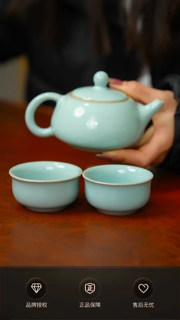 天青臻稀小石瓢壶不完美 一壶两杯