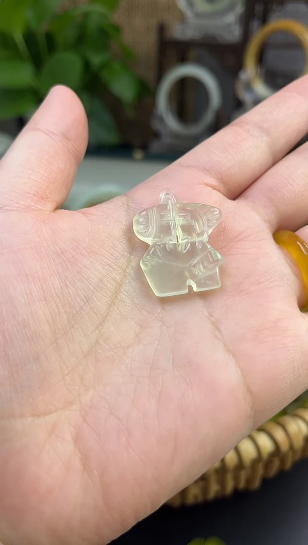 未镶嵌岫玉吊坠(不含链)岫玉吊坠情侣娃娃