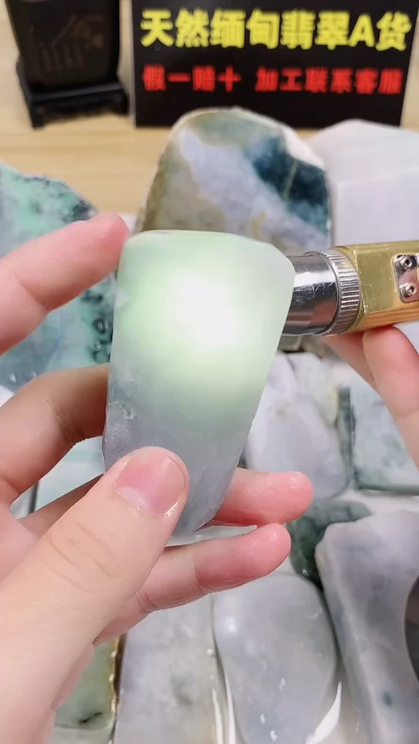翡翠裸石天然翡翠缅甸A货22