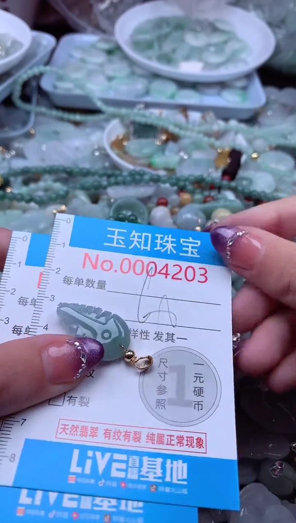 翡翠未镶嵌吊坠(不含链)4203