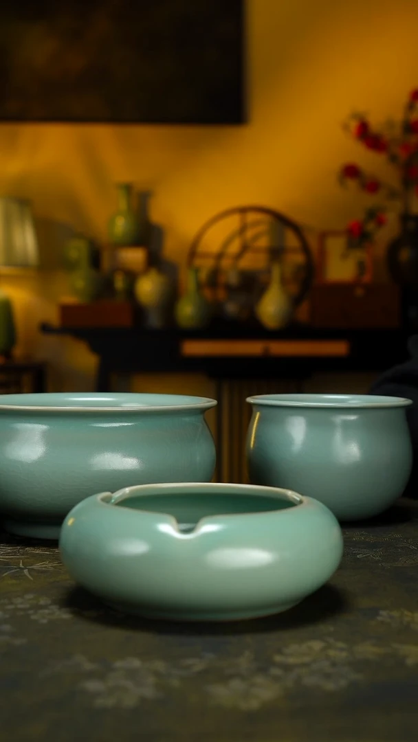 杯子瓷烟灰缸-微瑕