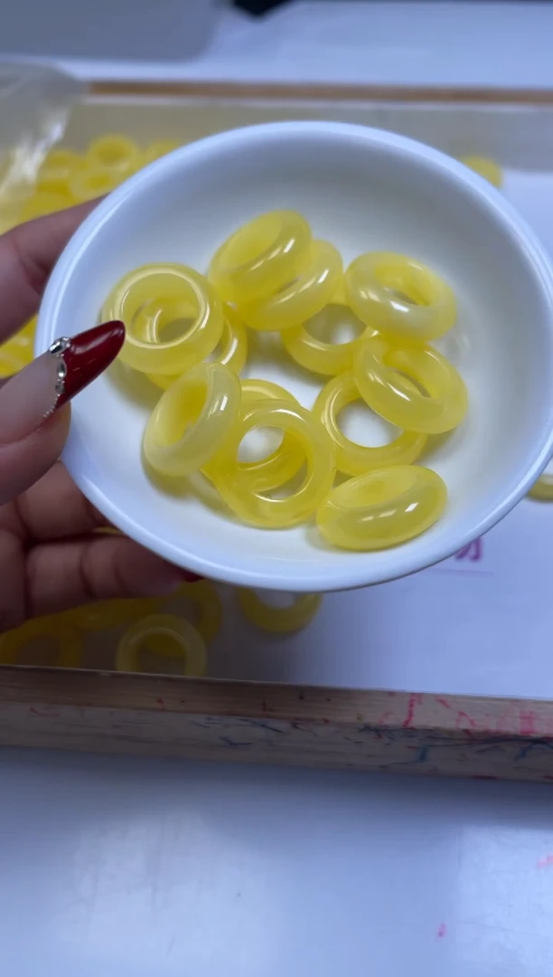 裸石蜜蜡未镶嵌M431 蜜蜡 跑环21*6内13mm2个8元