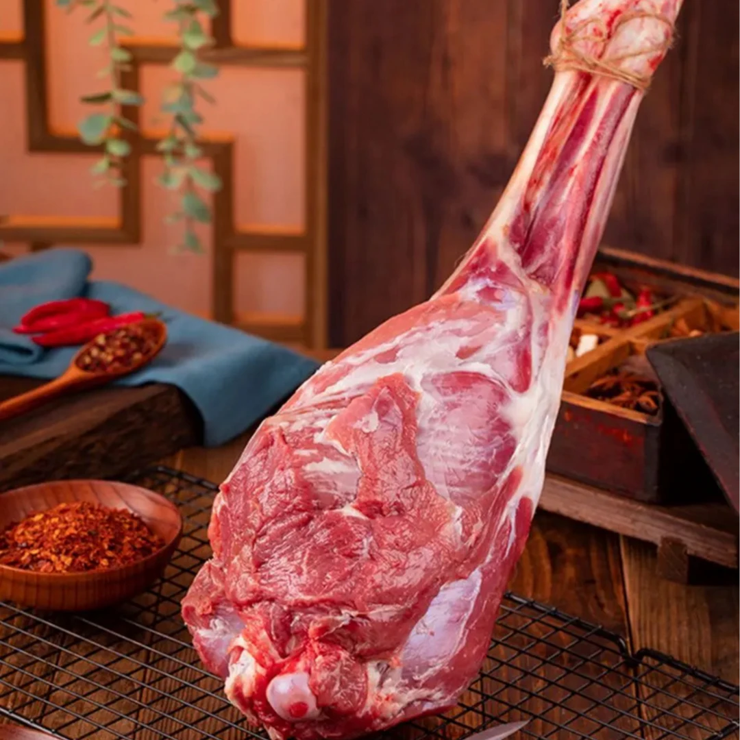 【5斤不带皮羊后腿】黄河滩羊小羊不带皮不切整发京东冷链包邮