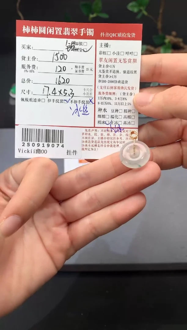 颈饰18K金镶嵌翡翠姐姐250919074