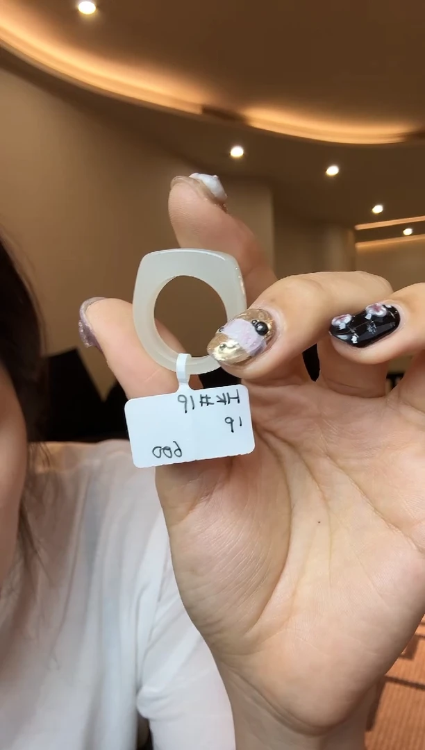 【闪购商品】和田玉戒指未镶嵌19码白马鞍