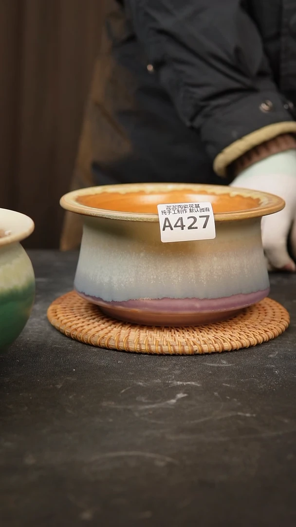 【闪购商品】瓷片景德镇手工陶瓷花盆